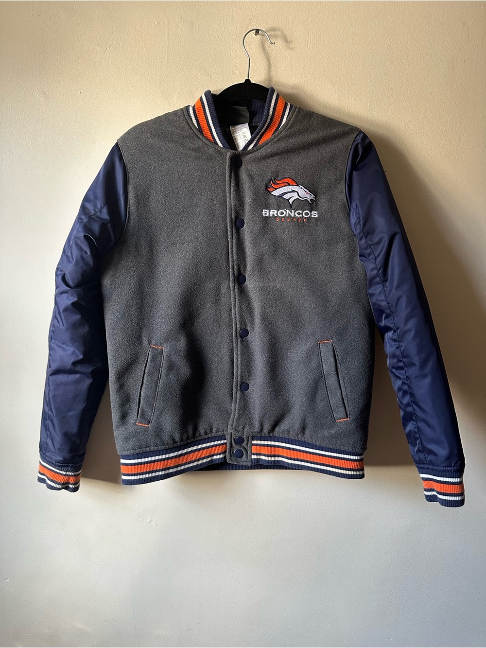 Kids Denver Broncos Quilted Jacket Youth Large